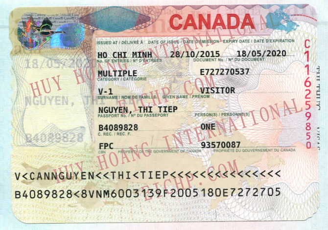 Chúc mừng thành công visa Canada Nguyễn Thị Tiệp